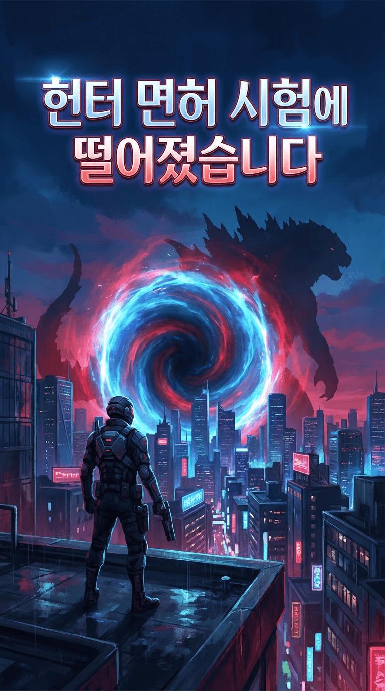 헌터 면허 시험에 떨어졌습니다